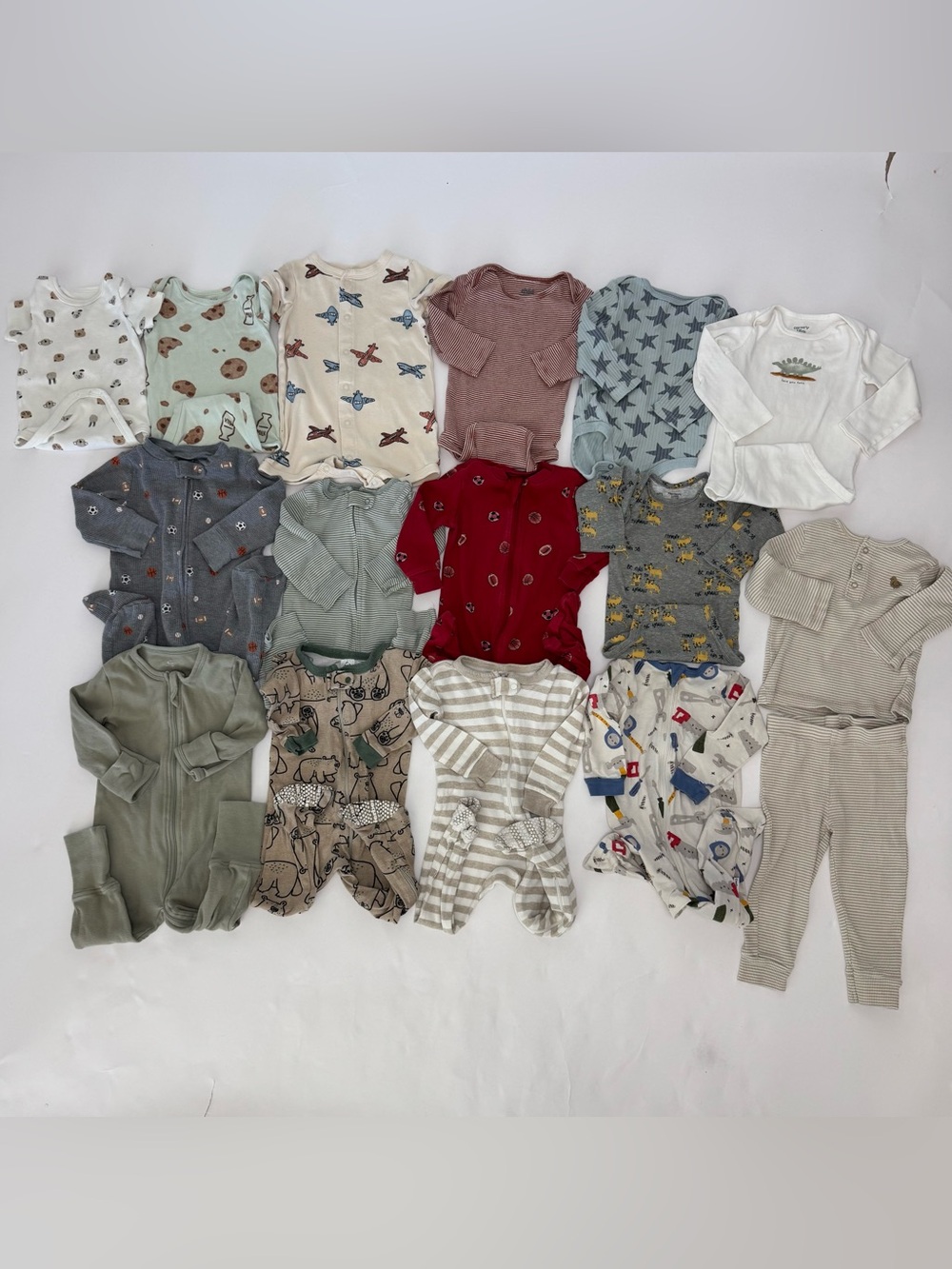 Baby boy pajama bundle 15 pc lot